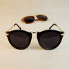 Arrow Style Metal Frame Round Sunglasses