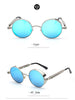 Coating Mirrored Sunglasses Round Circle