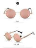 Coating Mirrored Sunglasses Round Circle